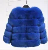 QNPQYX Neue Mode Luxus Fuchs Pelz Weste Frauen Kurze Winter Warme Jacke Mantel Weste Vielzahl Farbe Für Wahl