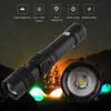 Hot 10w T6 lampe de poche mini stylo forme 18650 batterie mini lampes de poche en alliage d'aluminium torches stylo clip USB recharge lampe lumières