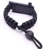 Braccialetto di sopravvivenza in paracord Bracciali di auto-salvataggio con cavo paracadute regolabile 5 in 1 sport all'aria aperta braccialetti da polso da campeggio bussola fischio