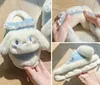 ins girl home plush slietper لطيف kuromi melody cinnamoroll home warm plush slipper festival size 35-40