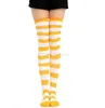 Girls Long Tube stripe Socks Women Sexy Cotton Stripes Knees High Socks Festive Party Supplies halloween Christmas cosplay socks