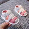 Sandalias de moda de verano para bebés y niñas, sandalias para niños nacidos, zapatos informales de fondo suave, zapatos transpirables antideslizantes para antes de caminar 230602