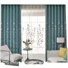 Curtain Curtains Embroidery Country Pastoral Fresh Shading Customization For Living Dining Room Bedroom