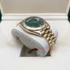 Day-Date 40 228238 Bisel estriado Esfera de casino verde Marca de moda Reloj automático de zafiro resistente al agua para hombres