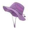 Akcesoria do włosów Dzieci Mesh wiadro czapki nowe lato solidny kolor sunhat dla dzieci dziewczęta bawełniana okręta słońca na zewnątrz plażowe czapki rybackie