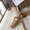 Baotou Hollow Sandals Women's Wedge Thick Bottom 2022 Summer New Round Toe Retro Roman Shoes Premium Orthopedics Women's Shoes L230518