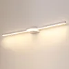 Lampade da parete Lampada da bagno moderna a LED Impermeabile in acciaio inossidabile 60 / 80CM Apparecchio per luci da toeletta con applique a specchio per interni