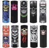 Halloween schedel Geest Gezichtsmasker multifunctionele magische sjaals hoofdband Fietsmaskers Nekwarmer Gaiter IJszijde koeling Fietsen Uv-bescherming Bandana Tube