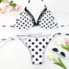 Women's Swimwear swimsuit female bikinis set bikini swim new swimwear wire free swimming women swimwear swimming green low waist 2022 new black J230603