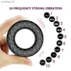 10 Vitesse Silicone Corps Masseur Pénis Vibrateur Pour Hommes Retarder L'éjaculation Érotique Mâle Sex Toy Chasteté Cock Ring Godes Vibration L230518