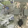 Outdoor Gadgets Keychain hook clasp Molle Backpack accessories Hanging Carabiner EDC Tool Elastic Rope Webbing Buckle Winder Alkingline