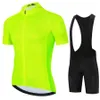 Cykeltröja sätter Black Team Men Set Maillot Ropa Ciclismo MTB kostym Summer Racing Bike Clothing Bicycle Wear 230603