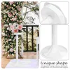 Decoratieve bloemen 2 stuks Lu Yin Style Wedding Party Supply Stand Accessoire Bloempot Houder Plastic Banket Faux