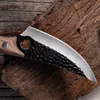 Knives Stainless Cleaver Knifes Handmade Butcher Knife Forged Steel Serbian ChefKnife Outdoor Camping Cooking Tools