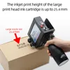 Printers 25,4 mm OneInch handheld inkjet printer kleine codeer verpakking productie datum plank leven qr code barcode snel droge spray