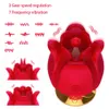 Rose Tulip Klitoris-Vibrator, leistungsstarkes Mini-Klitoris-Massagegerät, orale Nippelklemmen, Zungenlecken, Klitorisstimulator für Frauen