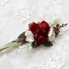 Fleurs décoratives poignet fleur Corsage tenant conception broche mariée demoiselle d'honneur mariage fournitures danse fête décor