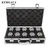 Смотреть коробки корпусы 10 Girds Luxury Premium Watch Box Box Aluminum сплав сплав