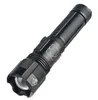 Handheld Flashlight Rechargeable Tactical Torch Light High Lumens Zoomable XHP50 Led Lamp Most Powerful Tactical Flashlights Alkingline