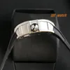 Ny RM19-01-klocka har en spindel Tourbillon Mechanical Movement Suspension Hollow Sapphire Mirror Natural Rubber Strap Designer Watches