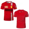 2023 Nya herr- och kvinnors F1-team T-shirts 22023 Formel 1 Racing 3D Print Street Clothing Summer Fashion Extra stor rund hals