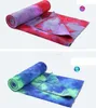 ultrafine fiber yoga towels pilates exercise fitness mat blankets Non Slip colorful tie dye yoga mats cover hot sale Alkingline