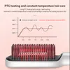 Curling Irons Professional Electric Hair Strainener Curler Brush Ceramic Righting Comb Dryer Styler 230602