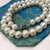 CHOKER ELEISPL GIOIETÀ 17 "9-10 mm Near Round White Freshwater Pearl Necklace #22000485-23