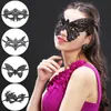 Sleep Masks Sexy Women Black Lace Eye Mask Hollow Out Halloween Cosplay Mask Party For Women Lady Black Lace Mask Masque J230602