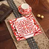 Plates Creative Steak Square Table Seary Set Western Dish Ceramic Nordic Plate Sushi desserts Tray Round Cyndy Hushåll