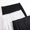 Spodnie damskie Capris Lucy Ever Black Striped Pencil Pants Korean Fashion Elastyczny biuro biura dla kobiet w 2022 roku Summer Harem Spodni P230602