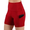 Vrouwen Shorts Gym Jogging Running Shorts Yoga Shorts Vrouwen Hoge Taille Lifting Push Up Strakke Sport Zak Fitness Yoga korte Broek 230603