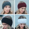 Crochet Headband 24 Colors Wool Crochet Headbands Knit Hair band Winter Warm sports headbands Girls Headwrap Ear Muffs headwear