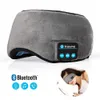 Masques de sommeil Sans fil Bluetooth Masque pour les yeux Casque Sommeil Casque stéréo Caisson de basses Bandeau Bluetooth 5.0 Monté sur la tête Couverture des yeux endormis 230602