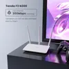 Yönlendiriciler Tenda F3 N300 Yüksek Güçlü 5dbi Antenli Kablosuz WiFi Yönlendirici 300Mbps Harici İngilizce Sistem Yönlendiricileri