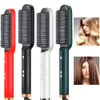 Curling Irons Professional Hair Strainener Tourmaline Ceramic Curler Brush Comb Strainters Iron Styler Tool 230602