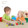 Slug Caterpillar Decompressie Speelgoed 3D Gelede Slug Speelgoed voor Peuter Baby Kinderen Meisjes Jongens Regenboog Fidget Wiggle Sensorische Slug Worm Speelgoed Verjaardagscadeaus