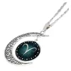 قلادة قلادة جديدة 12 Zodiacs Time Gem Cabochon Necklace Twee Constellations Glass Nice Jewelry Giftary Gift for Women Girl Dro Dh6Jk