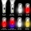 Mini Llavero Linterna 8 Modos de Luz USB LED Antorcha Recargable Luz de Trabajo Pequeñas Linternas de Bolsillo al aire libre Camping COB Lámpara Llavero Flash Luz Alkingline