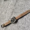 Vintage Chronograph Men Watch zegarek 41 mm mechaniczny wodoodporny automatyczny ruch Grand Ojciec prezent Orologio di Lusso311a