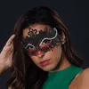 Sömnmasker sexiga damer maskerad bollmask venetian party ögonmask snörning ny svart karneval fancy klänning kostym sexig fest dekor j230602