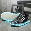 First Walkers USB Rechargeable Luminous Kids Sneakers Boys Girls Children Baby Flashing Shoes Childle Led Light Zapatillas Nio 230602