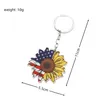 Creative Independence Day American Flag Keychain Pendant Fjäril