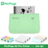 Printers PeriPage A9 Pro Portable Bluetooth Thermal Pocket Printer 304dpi Grayscale Mode Mini Photo Printer Receipt Label Maker 56mm/77mm