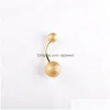 Navel Bell Button Rings Trendy Rvs Ombligo Piercings Belly Dangle Oorbellen Lichaam Sieraden Drop Levering Dh927