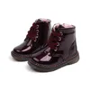 Boots Boat Autumn Girls Boots Fashion Patent Leather Princess Kids Shoes Soft Sole Comfortable Ankle Boots Boys Waterproof Snow Boots R230822