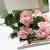 装飾的な花屋内または屋外ディスプレイ用の人工ゼラウム花柄のブッシュシミュレーション植物ライトピンク