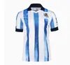 2023 2024 Real Sociedad Soccer Jerseys 23 24 Oyarzabal x Prieto Portu David Sia Take Carlos Fernandez Camiseta de Futbol Men Kid Kit Kit Football Shirt