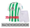 23/24 maglie da calcio camiseta Real BeTIs Kids Kit De Futbol chandal Maglia da calcio 2023 2024 Home Forever Del Rey Champion CANALES B.IGLESIAS