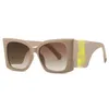 Klassieke Mode-accessoires designer zonnebril dames UV-bescherming fashion letters casual bril met doos